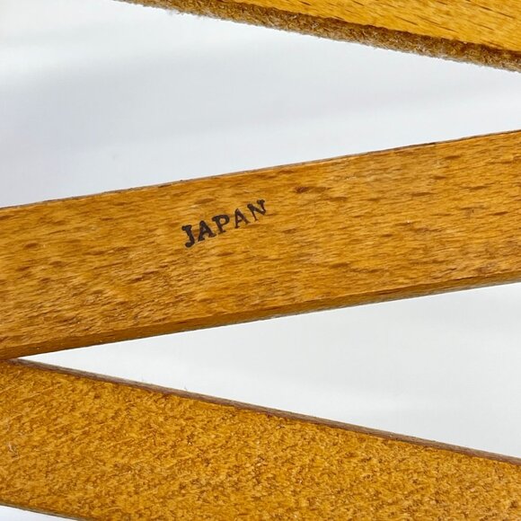 vintage wooden expandable accordion wall rack with 10 pegs made in japan - Picture 4 of 4